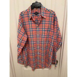 Bills‎ Khakis Mens Plaid Button-Down Shirt Relaxed Fit M 100% Cotton